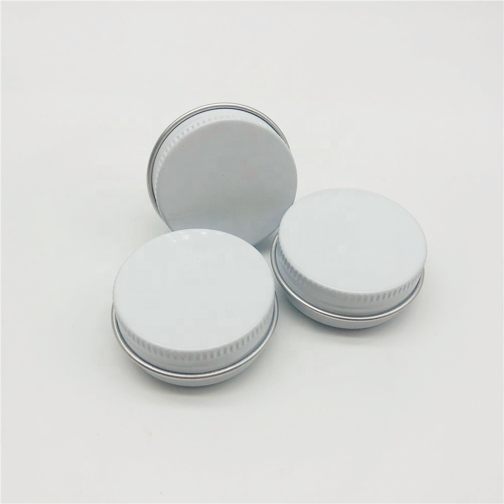 Wholesale 15ml 15g 1/2 oz white Metal Tin can jars DIY lip balm container tin Aluminum box