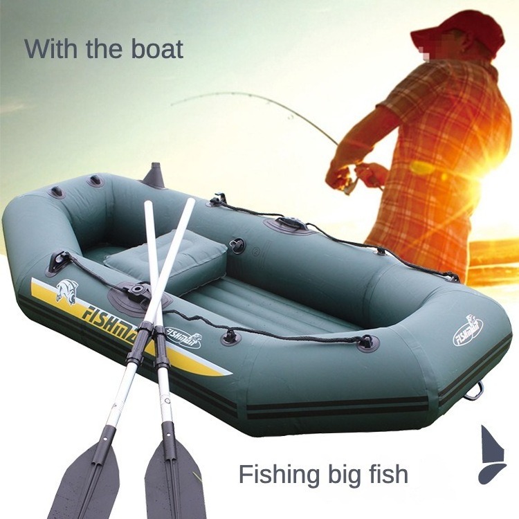 Outdoor large Size Inflatable Fishing Boat Blow Up Rowing Boat