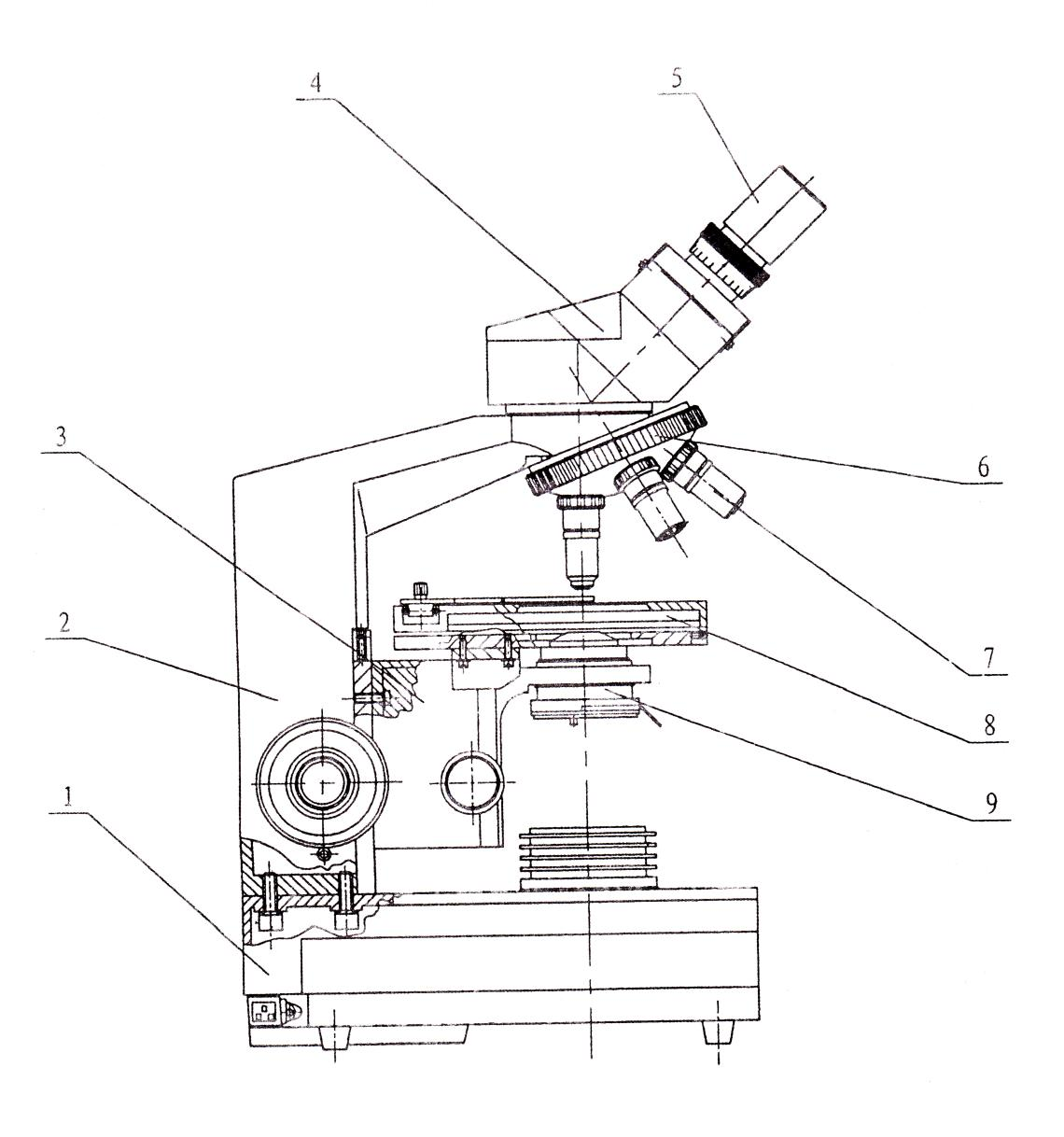 Cheap Price Laboratory Portable Binocular  Biological Microscope XSZ-107BN For Clinic/Hospital