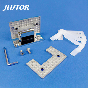 Hotel Bathroom Accessories Universal Model 90 Degree Single Side Glass To Wall Bathroom Satin Shower Hinge Clamp