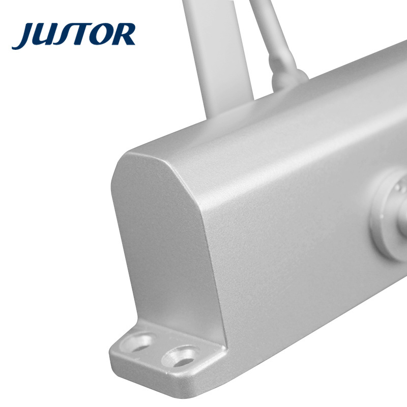 JUSTOR Commercial Wooden Door Light Duty 40-65KG Aluminum Alloy Hydraulic Two Speed Adjustment Door Closer