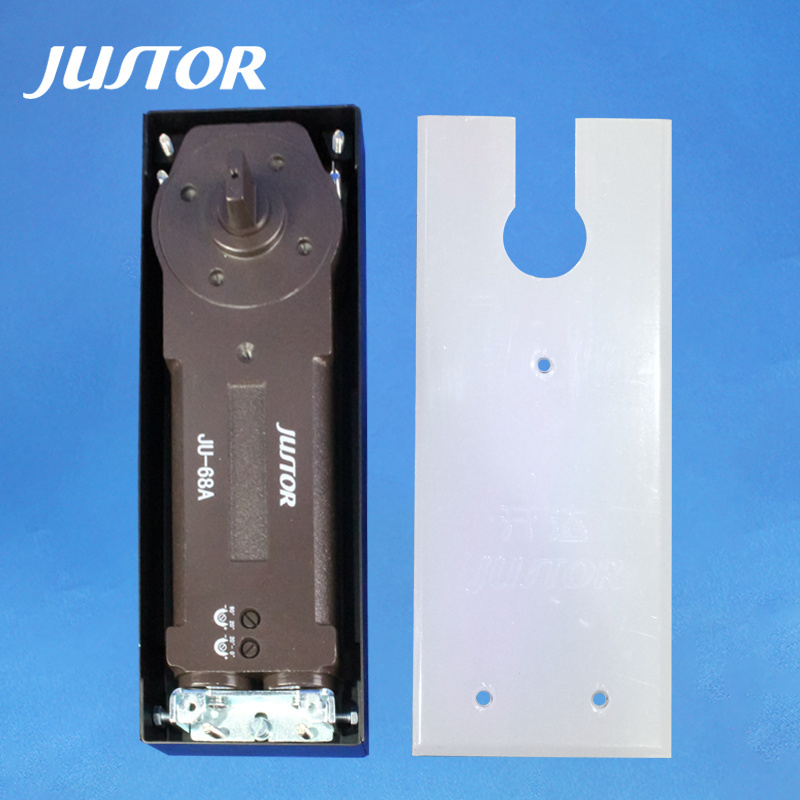 JUSTOR Two Speed Control Tempered Glass Door CE Certificated 120KG Double Action JU-68A Hydraulic Floor Hinge