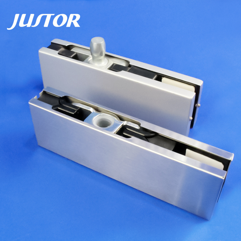 JUSTOR Two Speed Control Tempered Glass Door CE Certificated 120KG Double Action JU-68A Hydraulic Floor Hinge