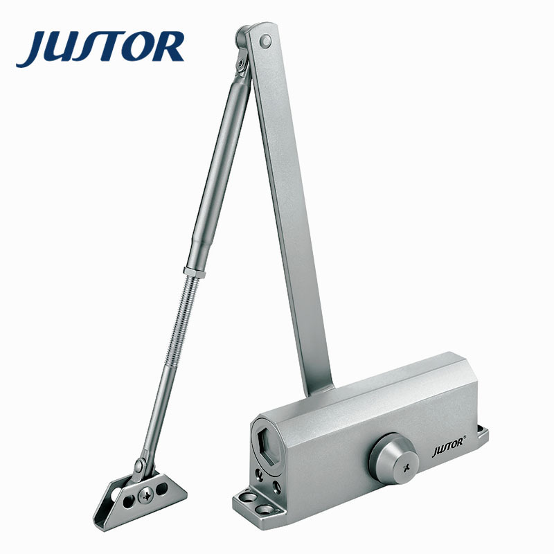 JUSTOR Commercial Wooden Door Light Duty 40-65KG Aluminum Alloy Hydraulic Two Speed Adjustment Door Closer