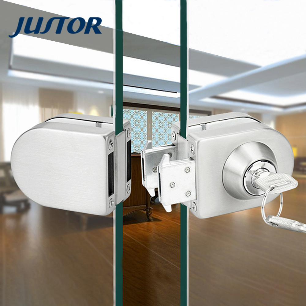 China Supplier Wholesale Frameless Glass Door Hardware Tempered Sliding Glass Door Lock