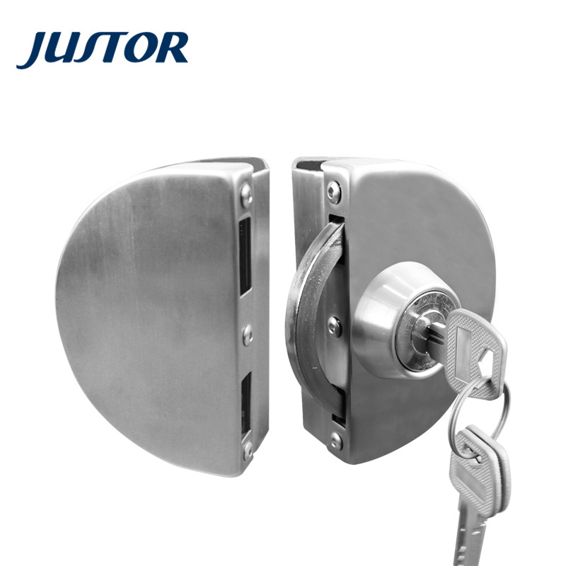 Hot selling Glass to glass double side SS304 Security tempered Glass Door lock