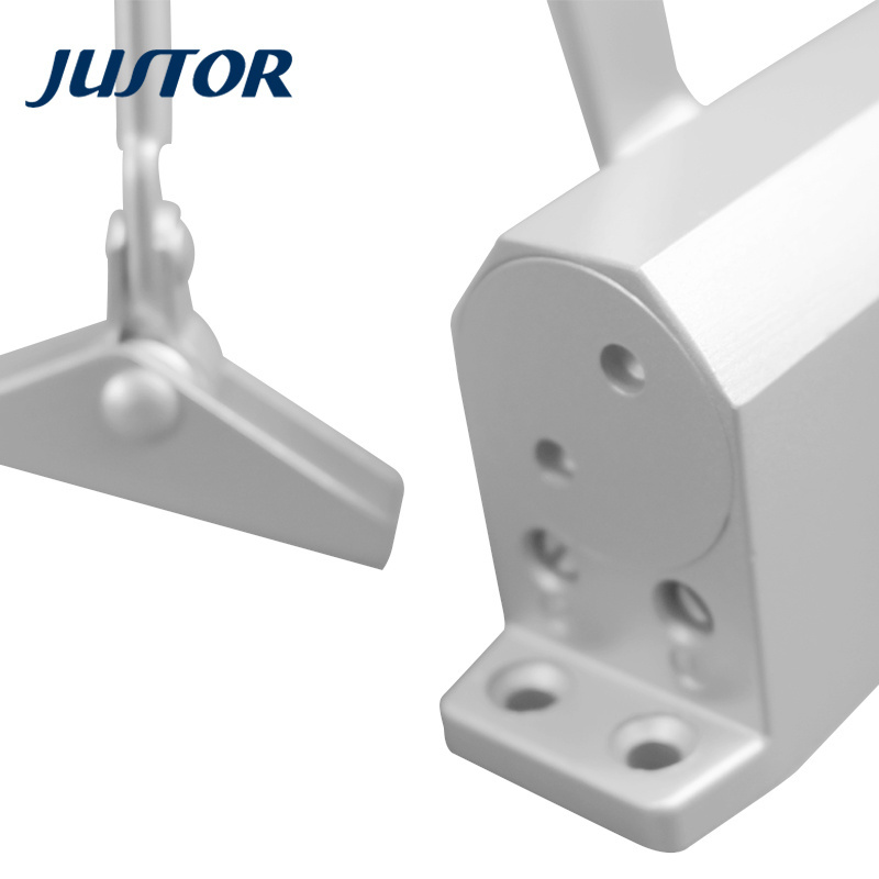 JUSTOR Commercial Wooden Door Light Duty 40-65KG Aluminum Alloy Hydraulic Two Speed Adjustment Door Closer