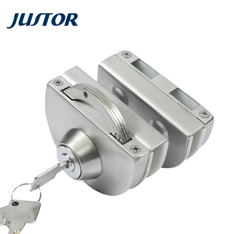 Hot selling Glass to glass double side SS304 Security tempered Glass Door lock