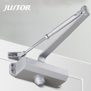 JUSTOR Commercial Wooden Door Light Duty 40-65KG Aluminum Alloy Hydraulic Two Speed Adjustment Door Closer