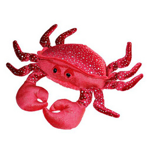 Plush Sea Animal Crab Toy Printing Spot Red Crab Plush Stuffed Toy