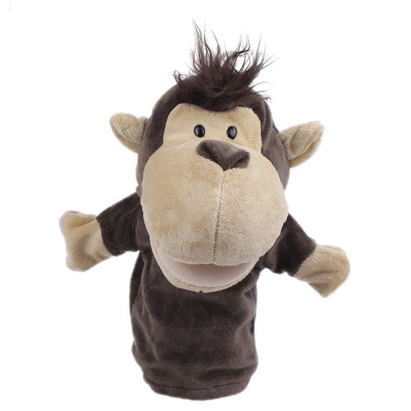 OEM Plush Hand Puppet , Funny Monkey Hand Puppet, Plush Animal Hand Puppet