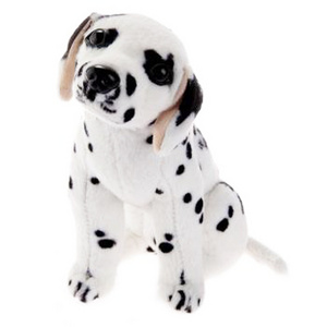 dalmatians plush dog toy/ dalmantians stuffed dog/ pink dalmatians plush dog toy