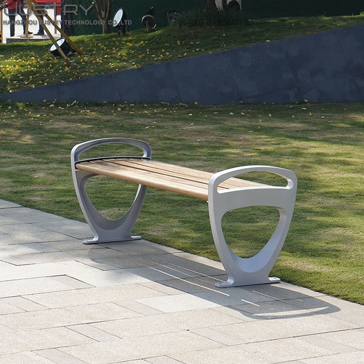 Aluminum die cast outdoor benches garden seats commercial cheap public park benches