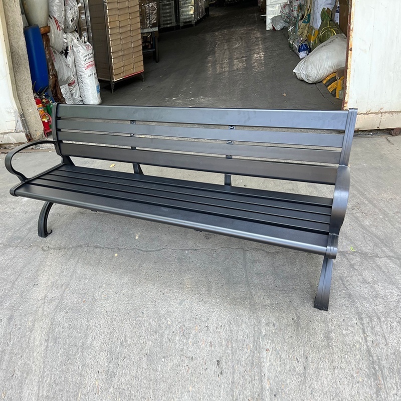 Patio benches long chair street commercial metal outdoor park bench for sale