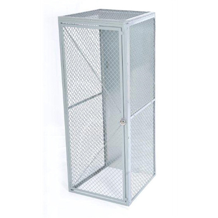 Bicycle cage outdoor customization heavy duty metal wire mesh fixed bike storage locker