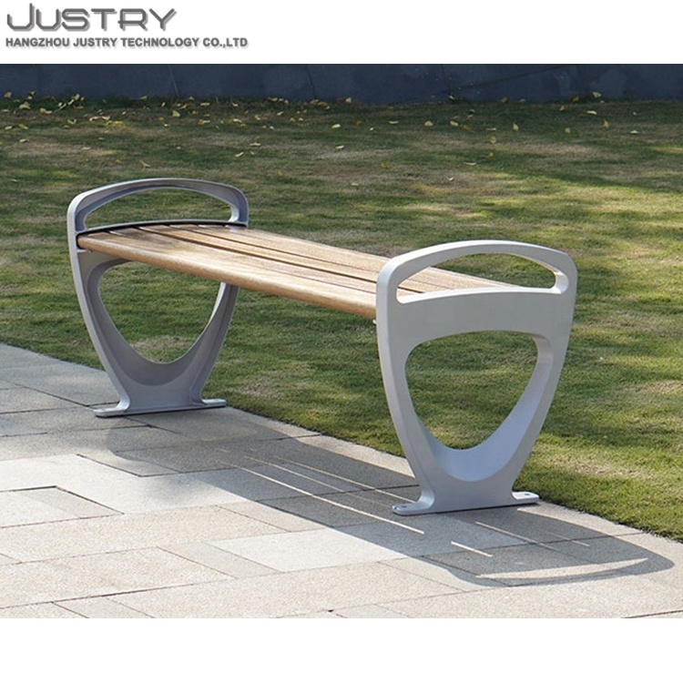 Aluminum die cast outdoor benches garden seats commercial cheap public park benches