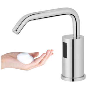 Counter Top Deck Mounted Liquid Electric Touchless Smart Auto Automatic Sink Soap Dispenser With Infrared Sensor Faucet Shape