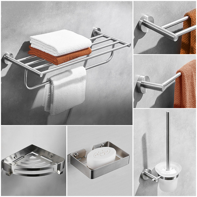 Bathroom pendant bathroom stainless steel towel rack rack hotel engineering bath towel rack