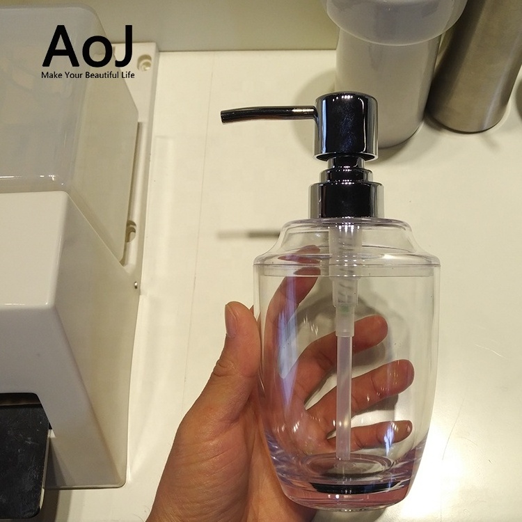 clear acrylic wall mounted useful acrylic  vintage glass soap dispenser