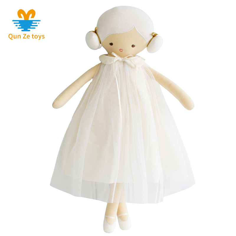 Personalized Factory oem Popular in Baby Girl Cute Dolls Cotton Rag Toys Plush Stuffed Dressing Plush Dolls