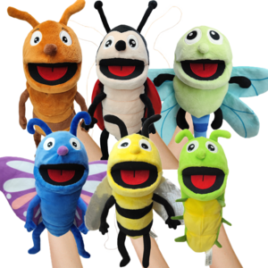 Hand Puppet Realistic Plush Puppet 13" Insect Animal Puppets