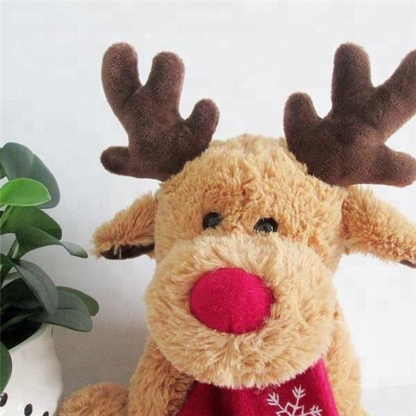 Xmas Moose Deer Plush Toys Reindeer Stuffed Animal Singing and Dancing Deer Toy for Kids