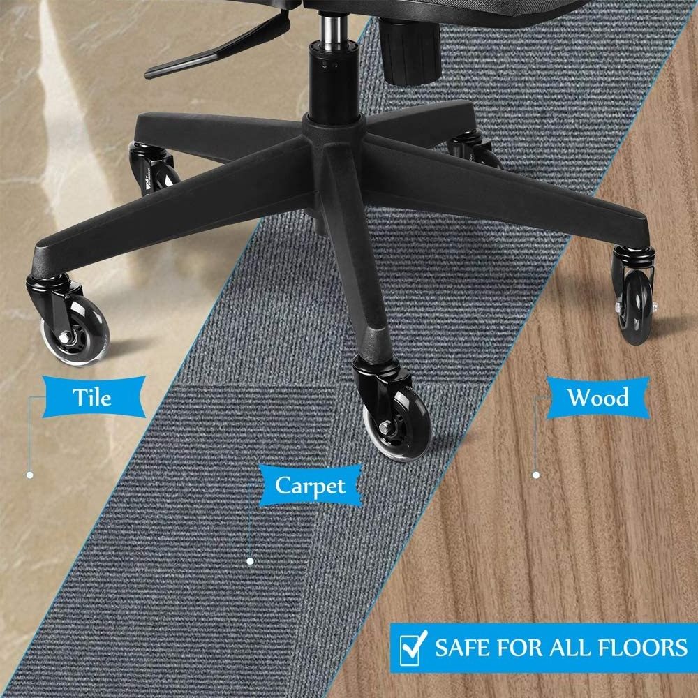 Office Chair Caster Wheels for All Floors Replacement wheel