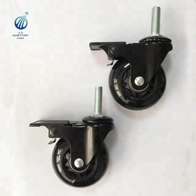 JUSTTOP-2.5 Inch Rollerblade Style Office Chair Caster Wheels