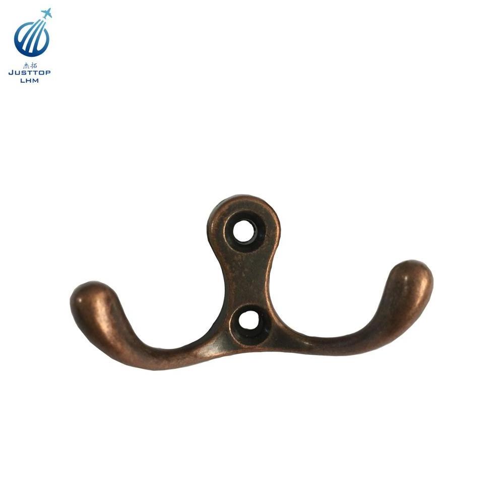 Heavy Duty Key Hooks Retro Double Hooks for Coat