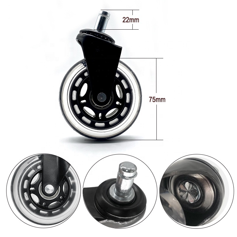 2'/2.5'/3 Inch Office Chair Caster Wheels