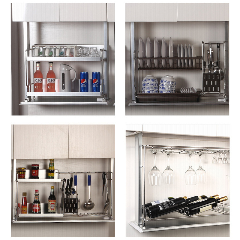 Wine Glass Holder Rack Use Under Cabinet, Shelf - Hanging Storage Organizer for Stemware in Home Bar, Kitchen, Dining Room