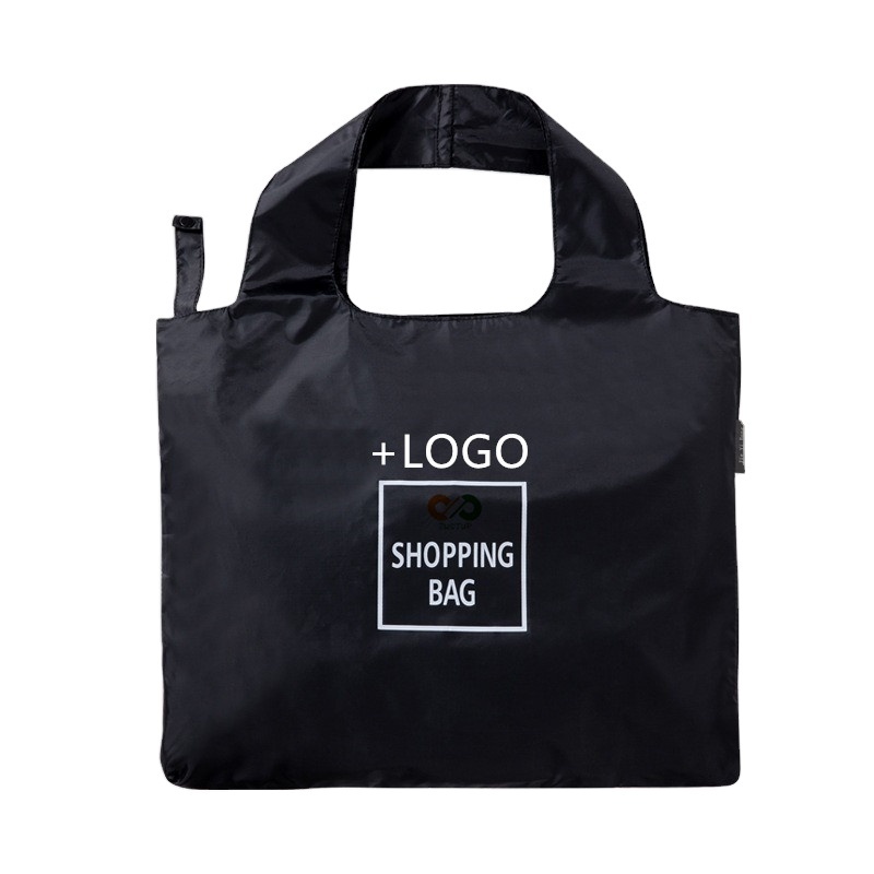 2024 Foldable supermarket shopping tote bag thickened handbag Reusable Eco-Friendly travel Large Vest canvas bag customize logo