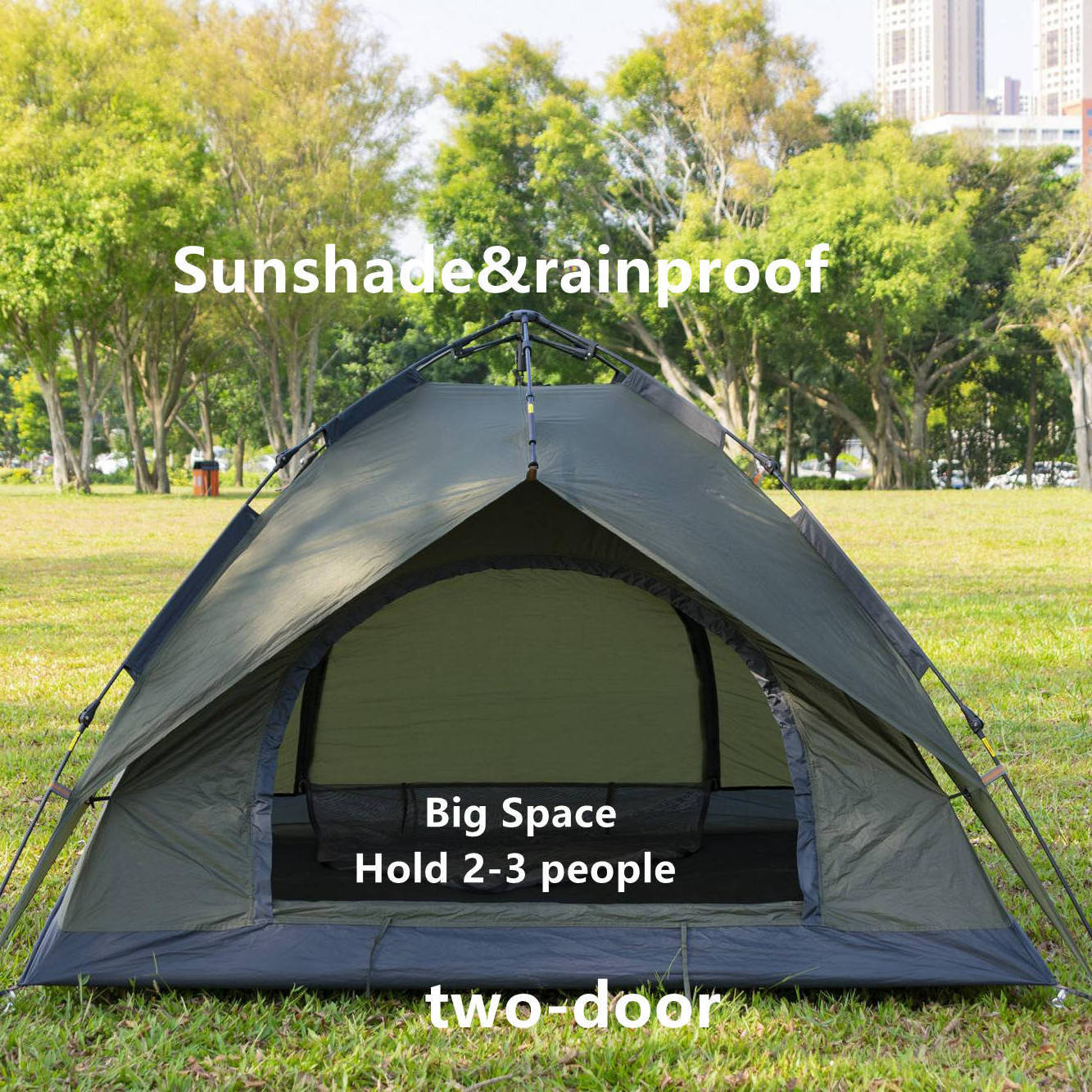 210D Polyester Large Ultralight Waterproof Sun Shade Canopy Outdoor Shelter Survival Hammock Rain Fly Camping Tent Tarp