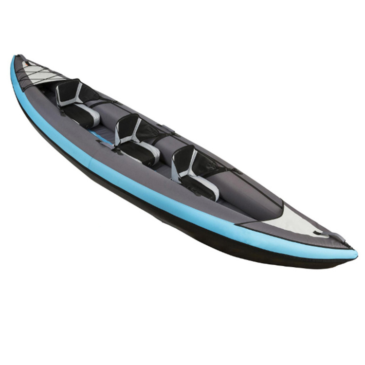 2 Color Low MOQ 3 Person Kayak Inflatable Fishing Boat Canoe  plastic boat kayak 2 personas kayak 10ft