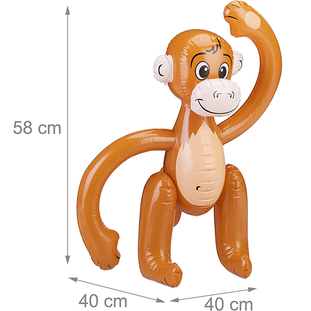 Children's pvc inflatable toy monkey modeling children's adult party toys