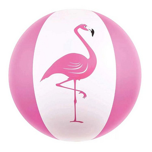 Inflatable Flamingo Beach Ball Confetti Beach Balls Swimming Pool Party Balls Pink Beach Water Play Toy for Adult Boys Girls