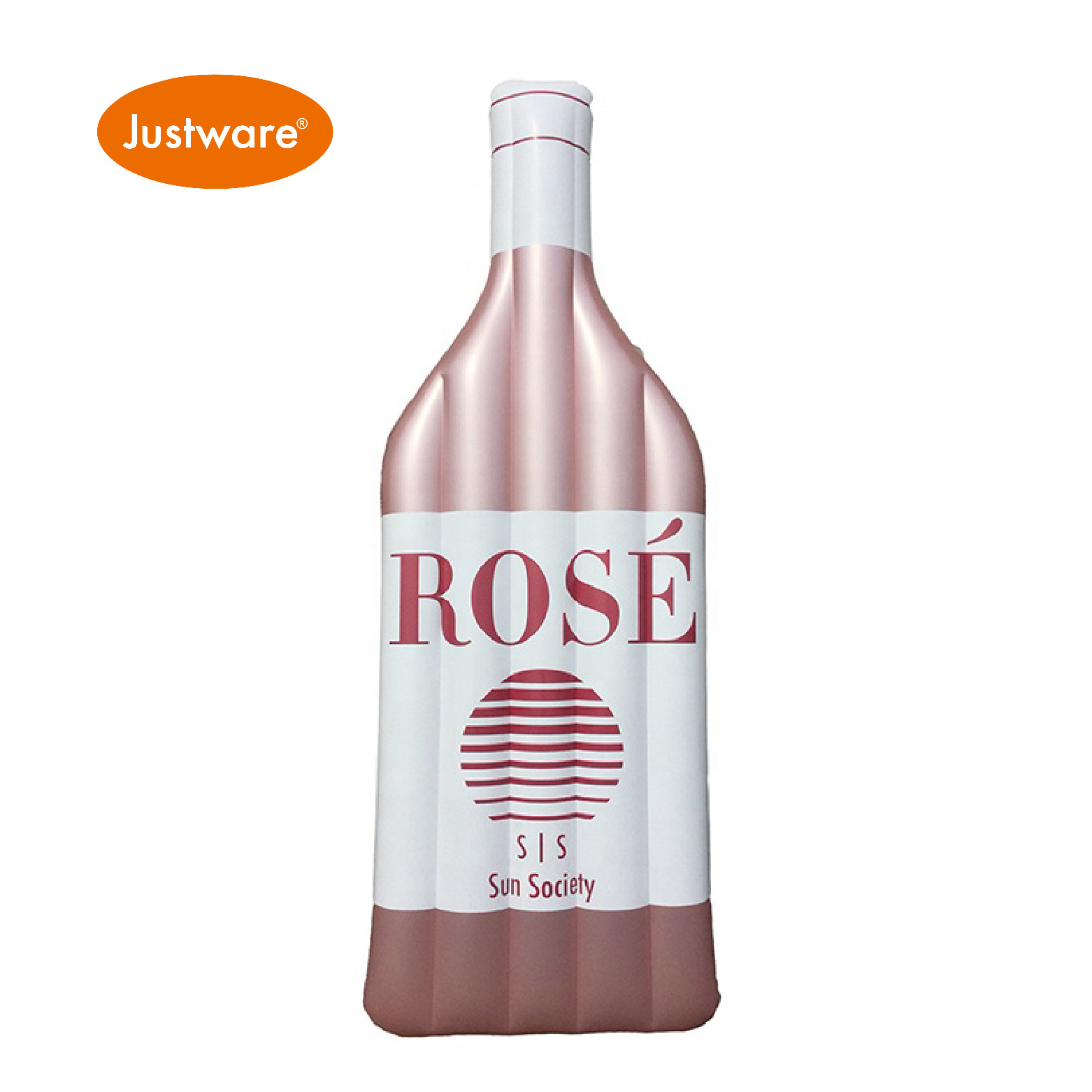 Custom Water Play 60 Inch Inflatable Wine Bottle Shape Pool Float Raft ROSE Wine Bottle Shape Pink Inflatable Pool Float Raft