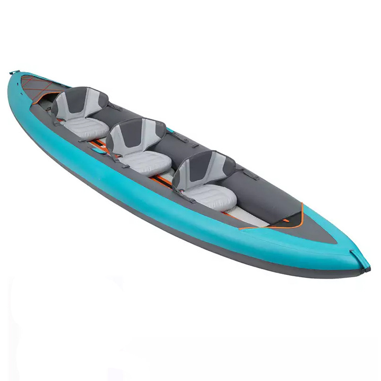 Inflatable Kayak PVC Supplier Custom 3 Person Inflatable Drop Stitch kayak 2 personas