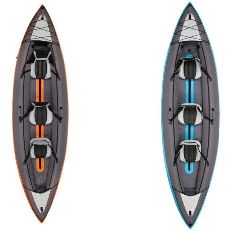 2 Color Low MOQ 3 Person Kayak Inflatable Fishing Boat Canoe  plastic boat kayak 2 personas kayak 10ft