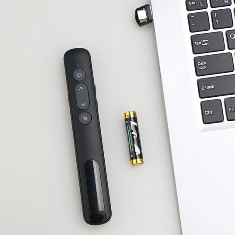 Hot Sell 2.4G Laser Pointer Wireless Presenter Work with Macbook with both USB and  type c receiver