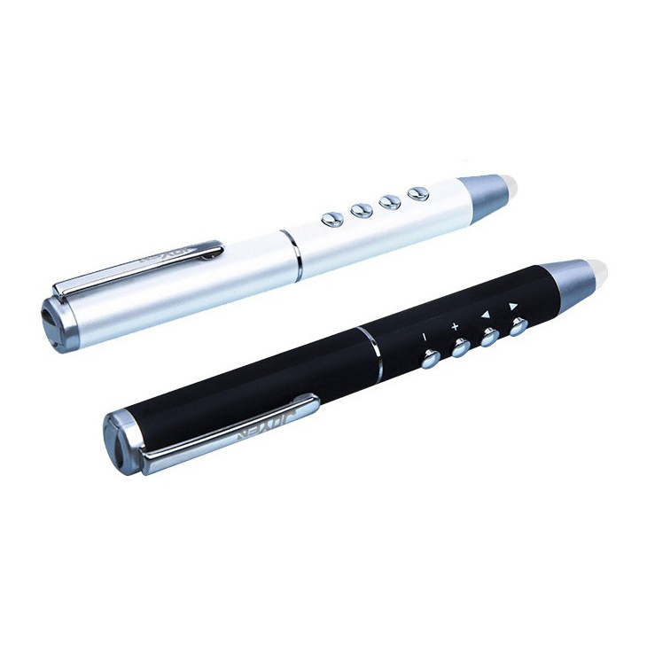 2.4G all-in-one touch wireless laser pointer with laser flashlight and voice control function