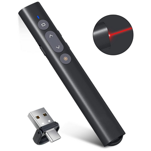 AAA Battery 2.4G Laser Light Pointer Wireless Presenter with type c