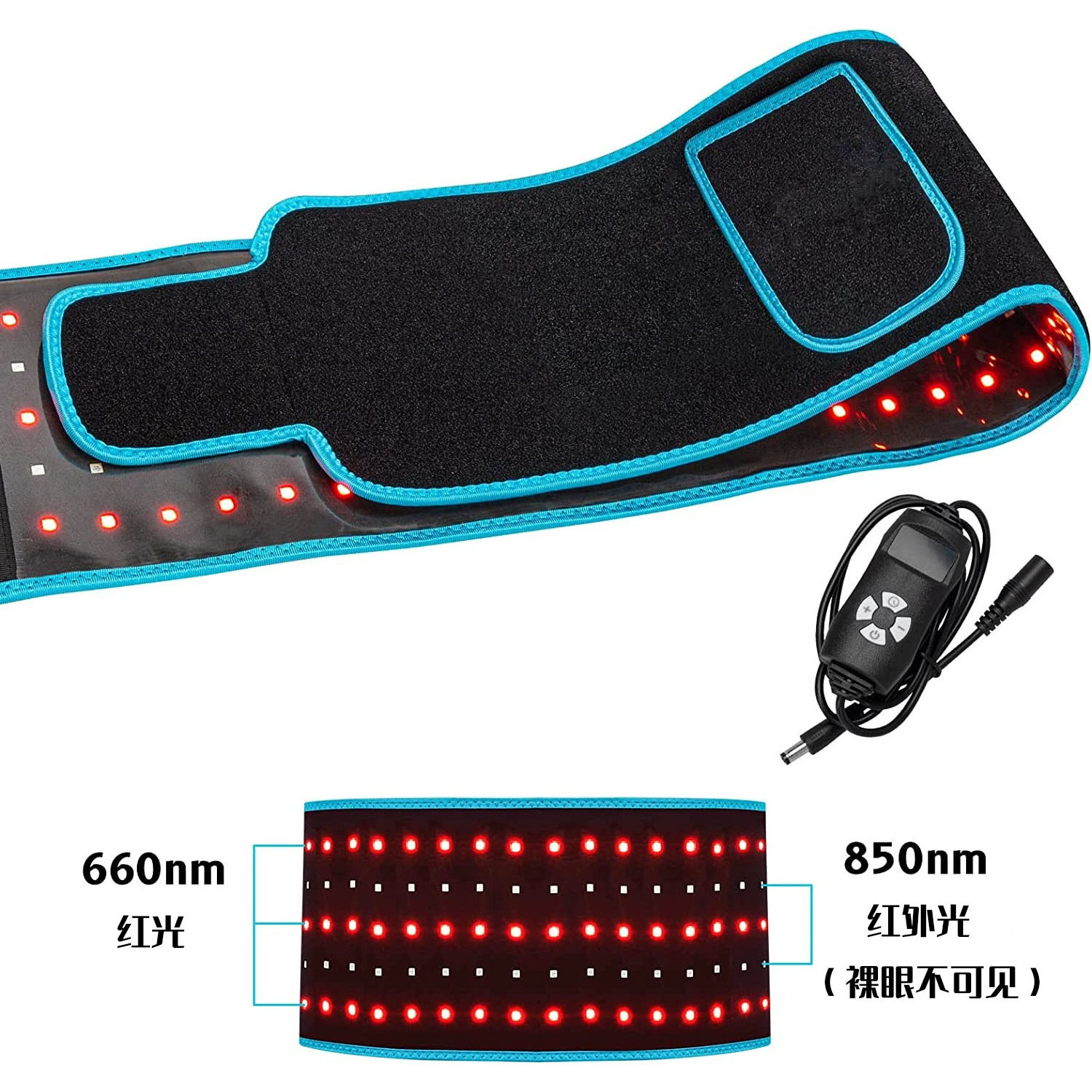 Hot Selling Red Light Therapy Body Sculpting Device Waist Slimming Belt 660nm 850nm Infrared Red Light Wrap Therapy Belt For Bod