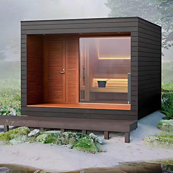 Traditional Outdoor Cube Customization Sauna And Steam Combined Room Hidden Cam Massage Room