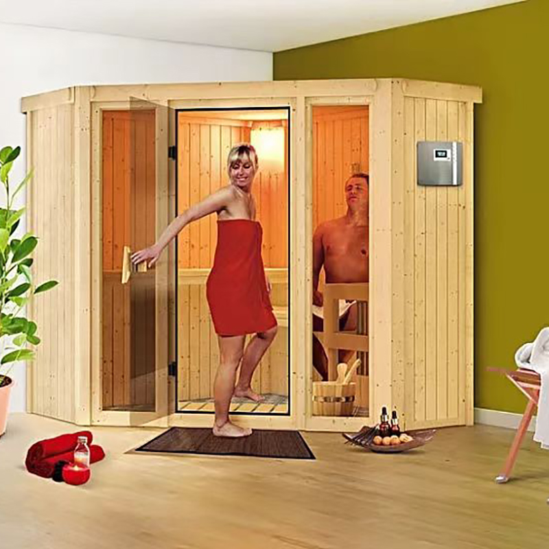 High Grade Hot Sale 2 Person Wooden Indoor Finnish Sauna Room