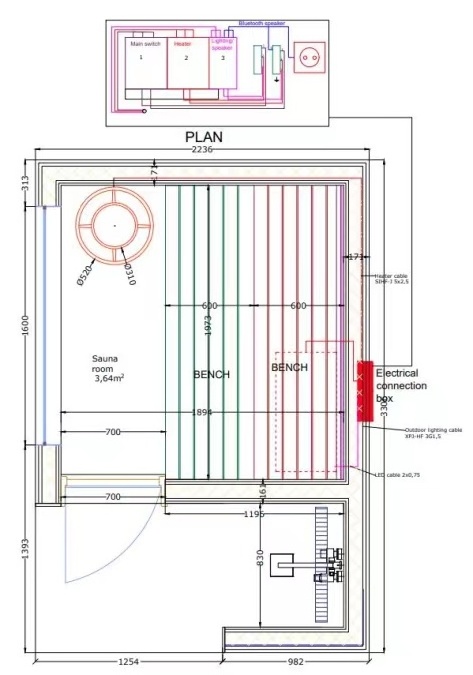 Traditional Outdoor Cube Customization Sauna And Steam Combined Room Hidden Cam Massage Room