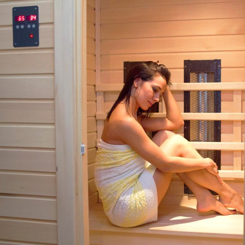 1 Person Indoor Dry Sauna Room Magic Dynamic Cedar Wood Saunas Infrared Sauna Heating System