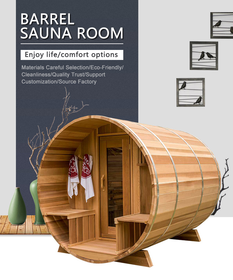 6 Person Cedar Steam Sauna Room Thai Thermal Life Sauna Outdoor Keys Backyard Sauna