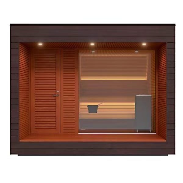 Traditional Outdoor Cube Customization Sauna And Steam Combined Room Hidden Cam Massage Room