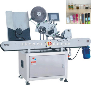 Automatic Horizontal Way Liquid Cigar or ham sausage round oil bottle solid glue tube Labeling Machine/ Label Applicator